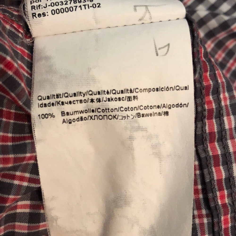 Checkered Button Front Small Str - image 3